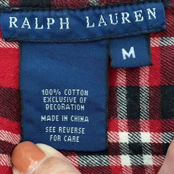 Ralph Lauren plaid long sleeve shirt - Picture 6 of 7